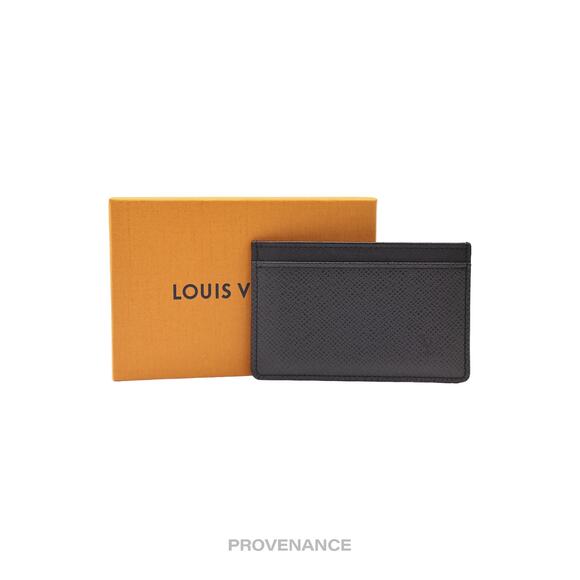 🔴 Louis Vuitton Card Wallet - Taiga Ardoise Leather - Picture 1 of 8